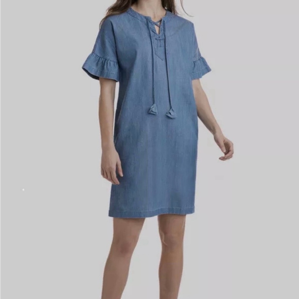 Vineyard Vines Denim Blue Midi Dress